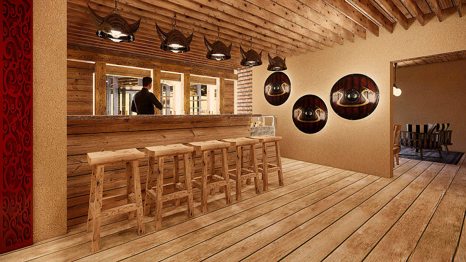 Wikinger-Bar Bar in der Hotellobby