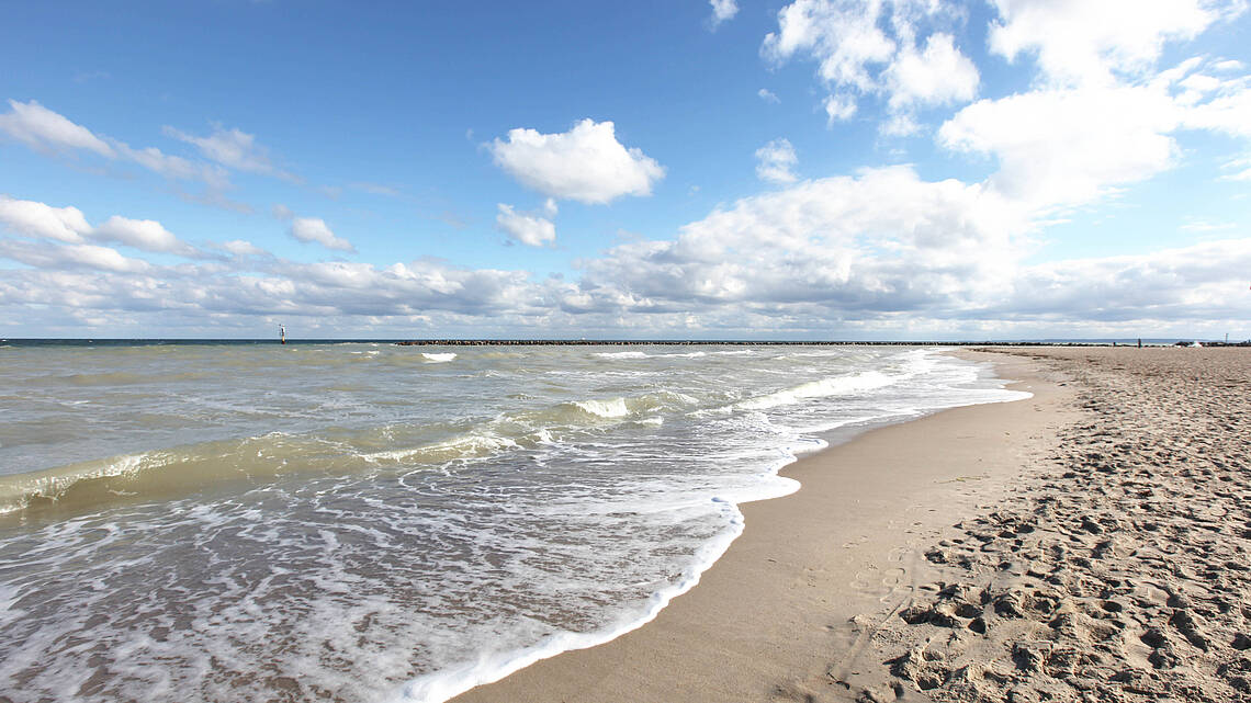 Brandung am Ostseestrand