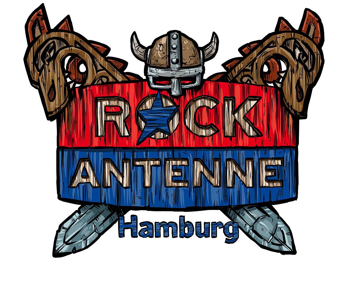 Rockantenne Hamburg Logo Wikingerstil