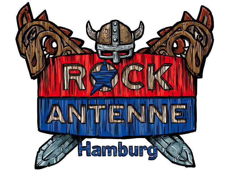 Rockantenne Hamburg Logo Wikingerstil