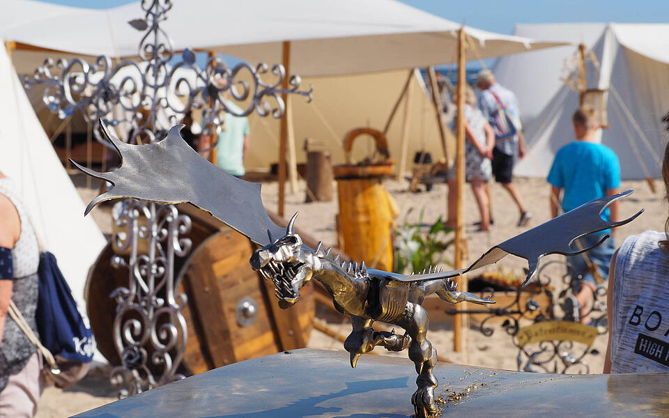Wikinger Souveniers am Marktstand