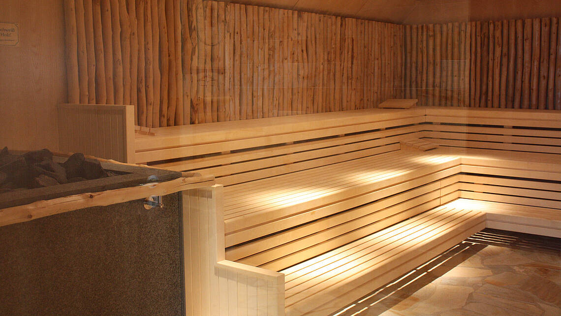 Innenansicht der Sauna