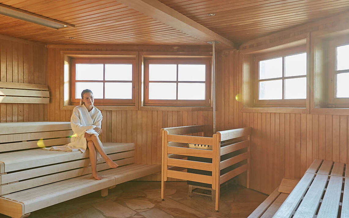 Saunalandschaft im Ostsee Resort Dampland