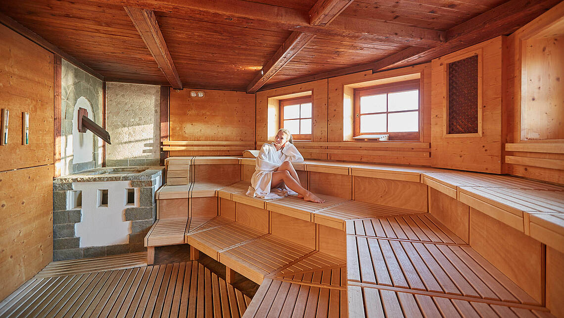 Friesische Sauna von innen