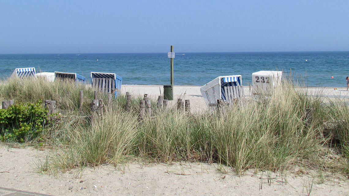 Blick auf den Strand