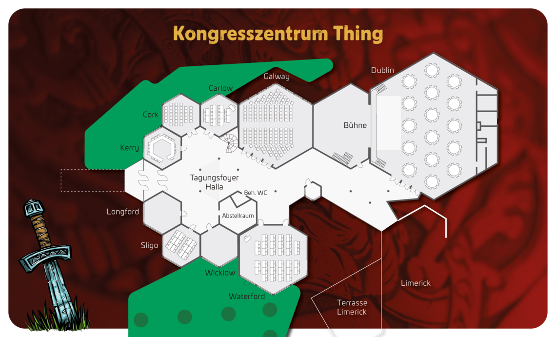 Raumaufteilung Kongresszentrum